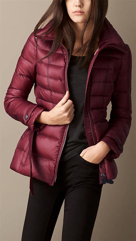 burberry women jacket burgundy|Burberry lightweight jacket women.